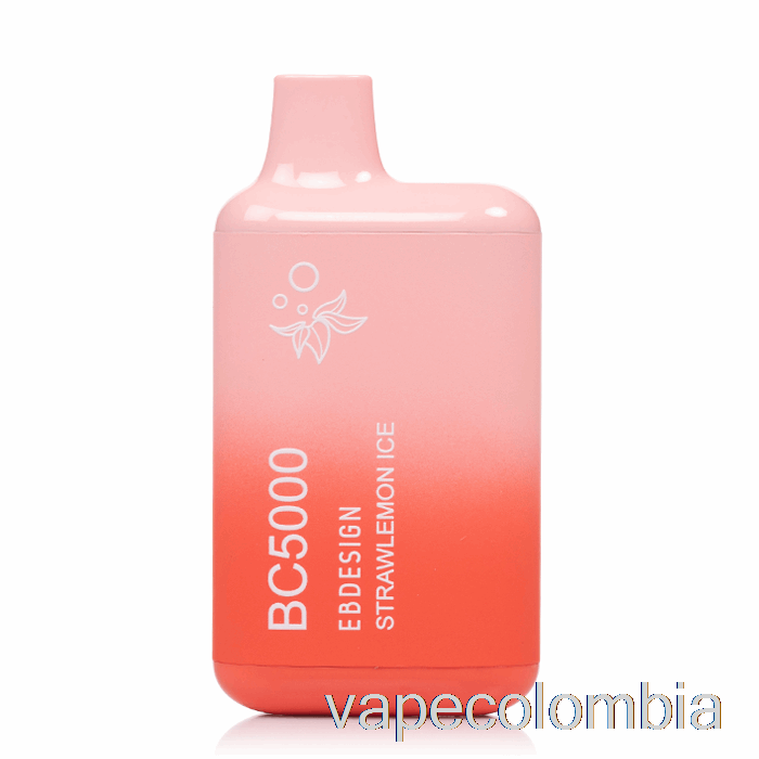 Vape Recargable Bc5000 Desechable Hielo De Paja Y Limón